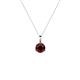 1 - Sheryl 4.00 mm Red Garnet Solitaire Pendant 