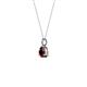 2 - Sheryl 4.00 mm Red Garnet Solitaire Pendant 