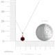 3 - Sheryl 4.00 mm Red Garnet Solitaire Pendant 