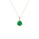 1 - Sheryl 4.00 mm Emerald Solitaire Pendant 