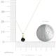 3 - Sheryl 4.00 mm Black Diamond Solitaire Pendant 