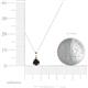 3 - Sheryl 4.00 mm Black Diamond Solitaire Pendant 