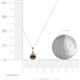 3 - Sheryl 4.00 mm Smoky Quartz Solitaire Pendant 