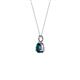 2 - Sheryl 4.00 mm London Blue Topaz Solitaire Pendant 