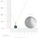 3 - Sheryl 4.00 mm Blue Diamond Solitaire Pendant 