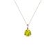 1 - Sheryl 4.00 mm Yellow Diamond Solitaire Pendant 