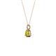 2 - Sheryl 4.00 mm Yellow Diamond Solitaire Pendant 