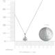 4 - Sheryl 5.00 mm Lab Grown Diamond Solitaire Pendant 