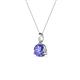 3 - Sheryl 5.00 mm Tanzanite Solitaire Pendant 