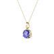 3 - Sheryl 5.00 mm Tanzanite Solitaire Pendant 
