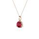 3 - Sheryl 5.00 mm Ruby Solitaire Pendant 