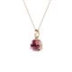 3 - Sheryl 5.00 mm Rhodolite Garnet Solitaire Pendant 