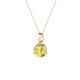 3 - Sheryl 5.00 mm Yellow Sapphire Solitaire Pendant 
