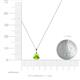 4 - Sheryl 5.00 mm Peridot Solitaire Pendant 