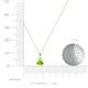 4 - Sheryl 5.00 mm Peridot Solitaire Pendant 