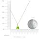 4 - Sheryl 5.00 mm Peridot Solitaire Pendant 