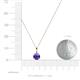 3 - Sheryl 5.80 mm Iolite Solitaire Pendant 