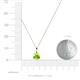 3 - Sheryl 5.80 mm Peridot Solitaire Pendant 