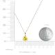 3 - Sheryl 5.80 mm Yellow Sapphire Solitaire Pendant 