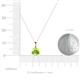 5 - Sheryl 6.50 mm Peridot Solitaire Pendant 