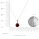 5 - Sheryl 6.50 mm Red Garnet Solitaire Pendant 