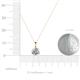 5 - Sheryl 6.50 mm Diamond Solitaire Pendant 