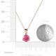 4 - Calista 6.50 mm Pink Tourmaline Solitaire Pendant 