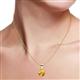 3 - Calista 6.50 mm Citrine Solitaire Pendant 