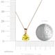 4 - Calista 6.00 mm Yellow Sapphire Solitaire Pendant 