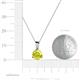 4 - Calista 6.50 mm Yellow Diamond Solitaire Pendant 