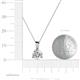 4 - Calista 6.50 mm Lab Grown Diamond Solitaire Pendant 