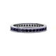 1 - Celina 2.00 mm Round Blue Sapphire Eternity Band 