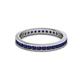 3 - Celina 2.00 mm Round Blue Sapphire Eternity Band 