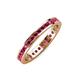 4 - Celina 2.00 mm Round Ruby Eternity Band 