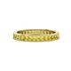 1 - Celina 2.00 mm Round Yellow Sapphire Eternity Band 