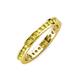 4 - Celina 2.00 mm Round Yellow Sapphire Eternity Band 