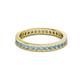 3 - Celina 2.00 mm Round Aquamarine Eternity Band 