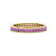 1 - Celina 2.00 mm Round Amethyst Eternity Band 