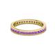 3 - Celina 2.00 mm Round Amethyst Eternity Band 