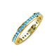 4 - Celina 2.00 mm Round Blue Topaz Eternity Band 