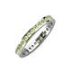 4 - Celina 2.00 mm Round Peridot Eternity Band 