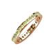 4 - Celina 2.00 mm Round Peridot Eternity Band 