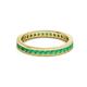 3 - Celina 2.00 mm Round Emerald Eternity Band 