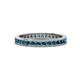 1 - Celina 2.00 mm Round Blue Diamond Eternity Band 