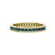 1 - Celina 2.00 mm Round Blue Diamond Eternity Band 