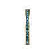 6 - Celina 2.00 mm Round Blue Diamond Eternity Band 