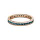 3 - Celina 2.00 mm Round Blue Diamond Eternity Band 