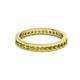 3 - Celina 2.00 mm Round Yellow Diamond Eternity Band 
