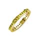 4 - Celina 2.00 mm Round Yellow Diamond Eternity Band 