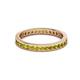 3 - Celina 2.00 mm Round Yellow Diamond Eternity Band 